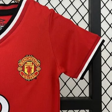 00-01 Manchester United Home Retro Kid Kits Youth Apparels