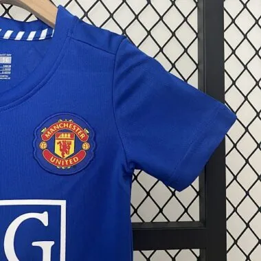 08-09 Manchester United Third Retro Kid Kits Children Sets