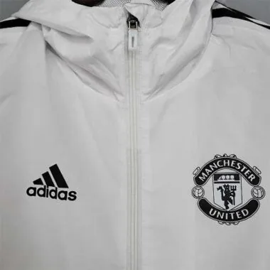 2021/22 Manchester United White Windbreaker