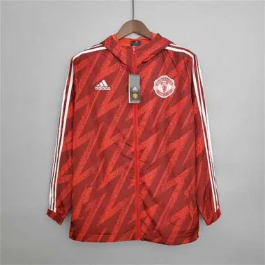 21-22 Manchester United red windbreaker