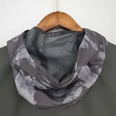 2021/22 Manchester United Black and Grey Camouflage Windbreaker