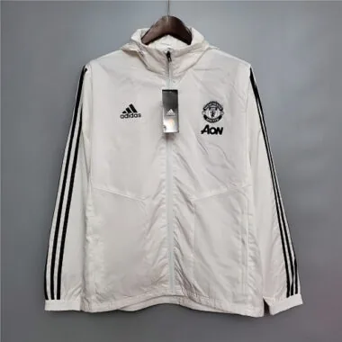 20-21 Manchester United whiteblack border windbreaker