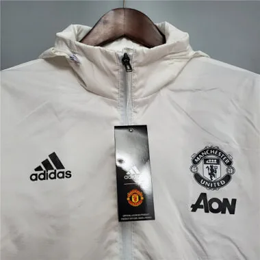 20-21 Manchester United whiteblack border windbreaker