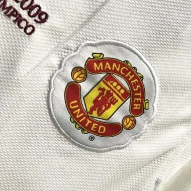 08-09 Manchester United away white UCL final long sleeve
