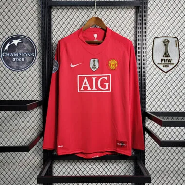 07-08 Manchester United home Long Sleeve