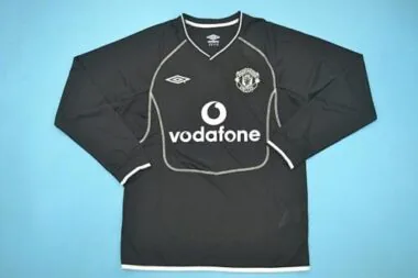 00-02 Manchester United away black long sleeve