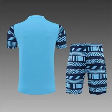 22-23 Manchester City Training Wear Short Sleeve Kit Blue