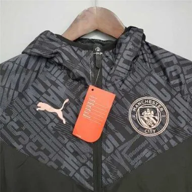 21-22 Manchester City Black Windbreaker