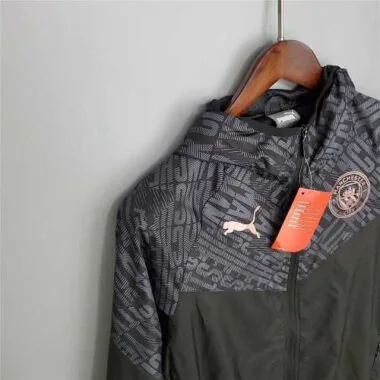 21-22 Manchester City Black Windbreaker