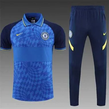 Polo Chelsea blue print