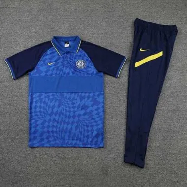 Polo Chelsea blue print