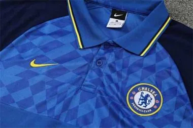 Polo Chelsea blue print