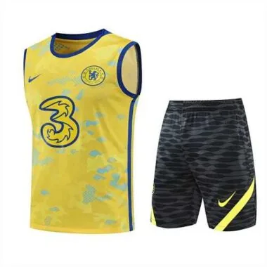 22-23 Chelsea vest training suit kit yellow