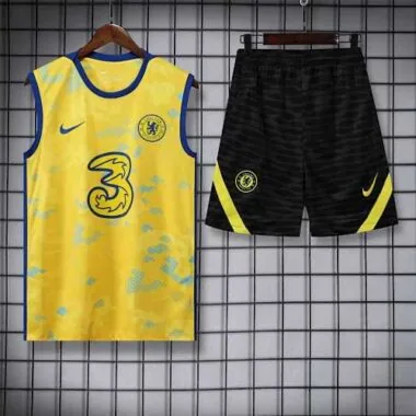 22-23 Chelsea vest training suit kit yellow
