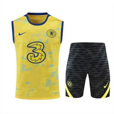 22-23 Chelsea vest training suit kit yellow