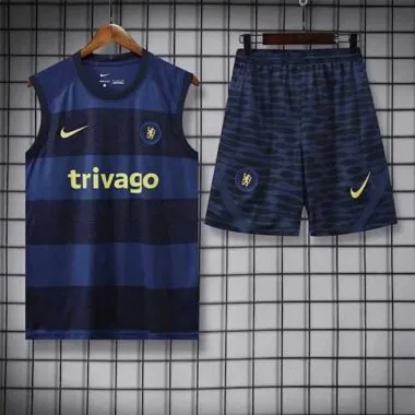 22-23 Chelsea vest training suit kit royal blue