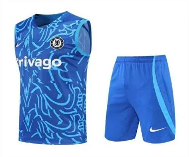 22-23 Chelsea vest training suit kit Blue Camo