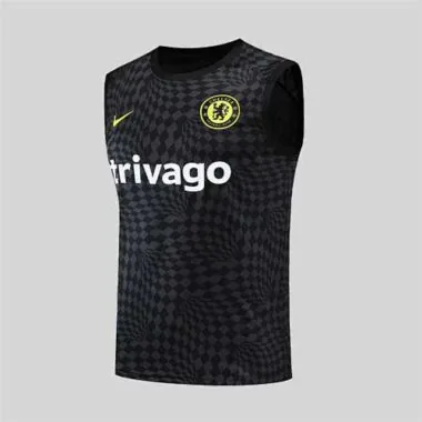 22-23 Chelsea vest training kit kit black stripe