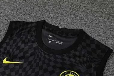 22-23 Chelsea vest training kit kit black stripe