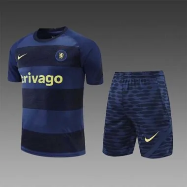 22-23 Chelsea trainingspak met korte mouwen, saffierblauw