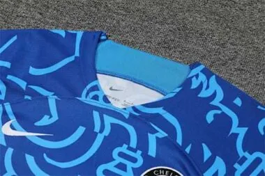 22-23 Chelsea trainingspak met korte mouwen, blauw camouflagepatroon