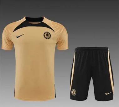 22-23 Chelsea Training Short Sleeve Kit Gold