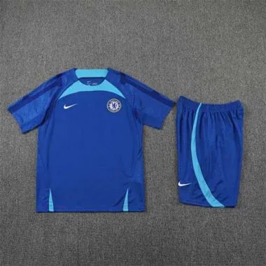2022/23 Chelsea Training Short Sleeve Kit Blue