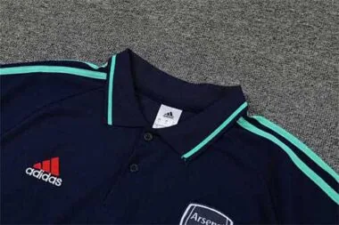 Polo Arsenal sapphire blue with red border