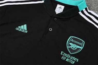 Polo Arsenal, zwart, ronde hals