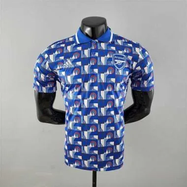 22-23 Arsenal POLO bluewhite plaid