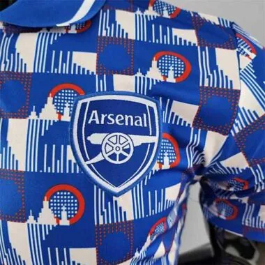 22-23 Arsenal POLO bluewhite plaid