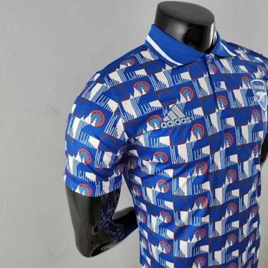 22-23 Arsenal POLO bluewhite plaid
