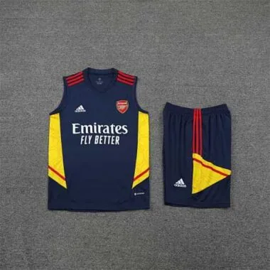 22-23 Arsenal vest training suit kit Royal Blue