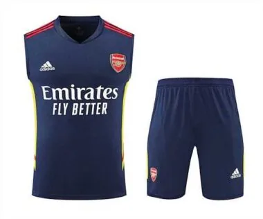 22-23 Arsenal vest training suit kit Royal Blue