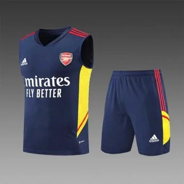 22-23 Arsenal vest training suit kit Royal Blue