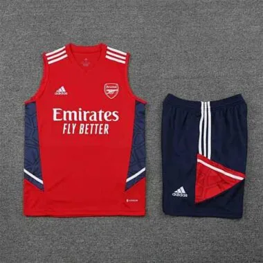 22-23 Arsenal vest training suit kit red
