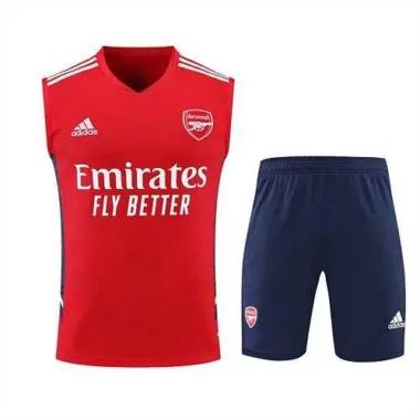 22-23 Arsenal vest training suit kit red