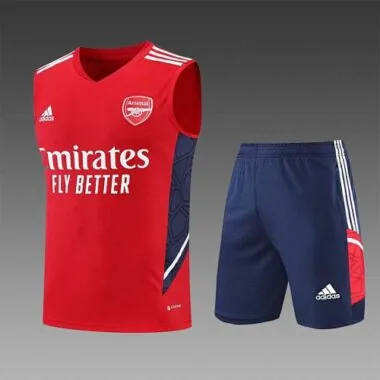 22-23 Arsenal vest training suit kit red