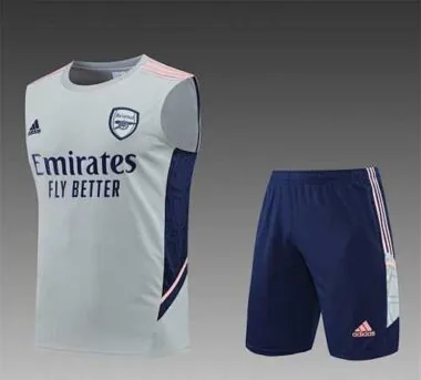 22-23 Arsenal vest training suit kit Grey