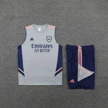 22-23 Arsenal vest training suit kit Grey