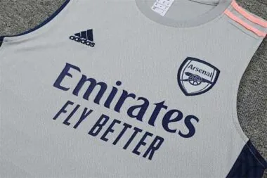 22-23 Arsenal vest training suit kit Grey