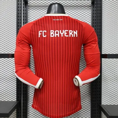 26-27 Player FC Bayern Home Long Sleeve Kit S-3XL Cheap Football Jersey Wholesale Yupoo