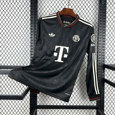 25-26 Bayern Third Away Champions League Long Sleeve Kit S-4XL Cheap Football Jersey Wholesale Yupoo