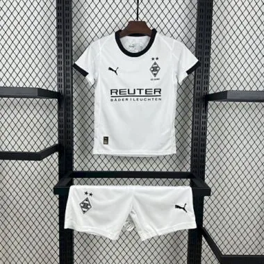 25-26 Kids Borussia Mönchengladbach Home Kit Cheap Football Jersey Wholesale Yupoo