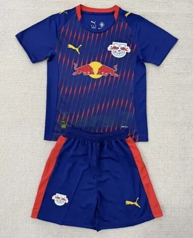 25-26 Kids RB Leipzig Away Kit Cheap Football Jersey Wholesale Yupoo