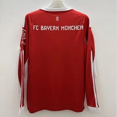 25-26 Bayern Home Long Sleeve Kit S-4XL Cheap Football Jersey Wholesale Yupoo