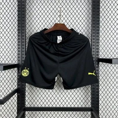 25-26 Shorts Dortmund Black Kit Cheap Football Jersey Wholesale Yupoo
