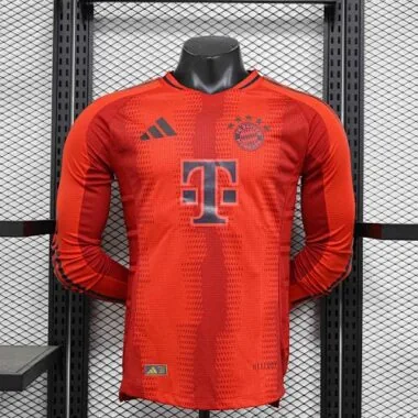 24-25 Bayern Munich Home Long Sleeve Player Version Shirt