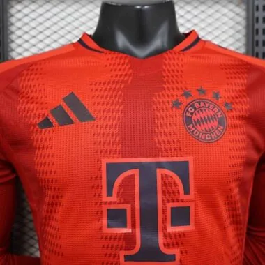 24-25 Bayern Munich Home Long Sleeve Player Version Shirt