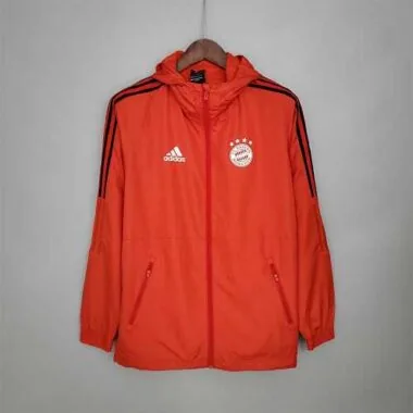 21-22 Bayern Red Windbreaker